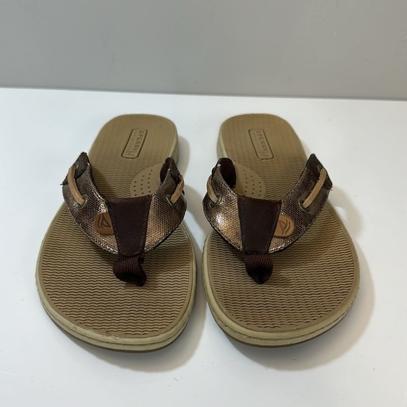 Sperry Seafish Thong Sandals Size 6.5 - Picture 1 of 16